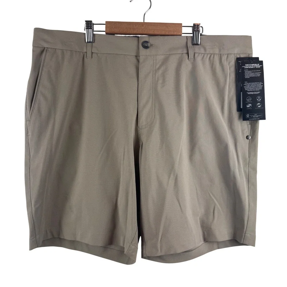 Skechers‎ GoWalk Everywhere Short Mens 38 Tan Skech-Knits Relaxed Fit 9